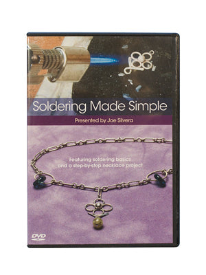 Soldering Made Simple DVD by Joe Silvera showing torch and jewelry soldering basics with necklace project tutorial