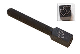 10 MM Double Heart Elite Jumbo Design Stamp