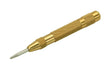 5-inch brass auto center punch with spring-loaded action and hardened steel tip for precise marking
