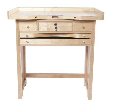 3 Drawer MasterCraft Jewelers Bench With GRS-Ready Countertop Made In USA