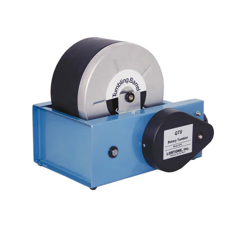 Lortone QT6 Rock Tumbler with 6 lb rubber barrel for polishing stones and metal parts