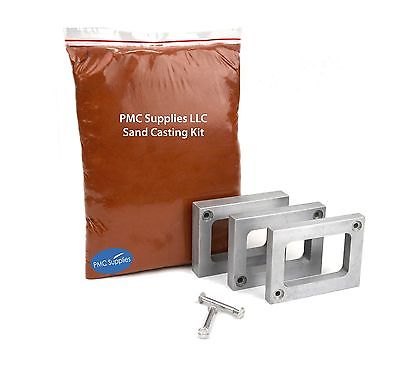 SAND CASTING SET POURING MELTING GOLD SILVER COPPER FORMS PETROBOND DELFT CLAY