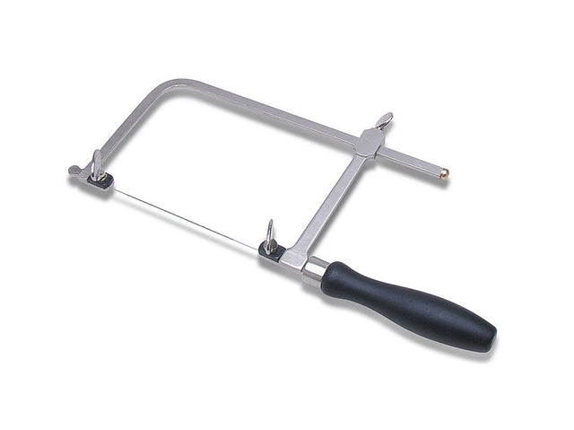 6" German-Style Sawframe with high carbon steel frame, hardwood handle, and serrated blade lugs for precise woodworking cuts