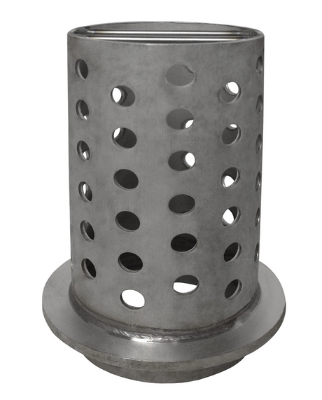 4" x 6" Perforated Stainless Steel Flask by PMC Supplies