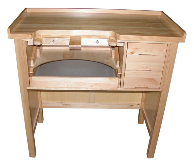 Deluxe Solid Wooden Jeweler's Workbench by PMC Supplies