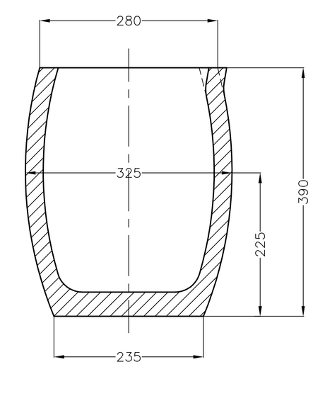 70 HT Silicone Carbide Crucible - GERMAN by PMC Supplies