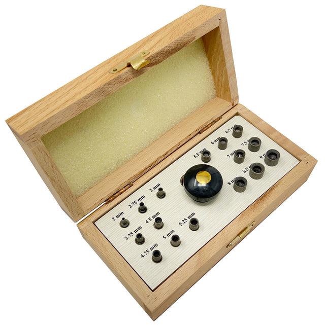 Bezel Setting Tool Set with 24 Punches Sizes 2 to 9mm by PMC Supplies