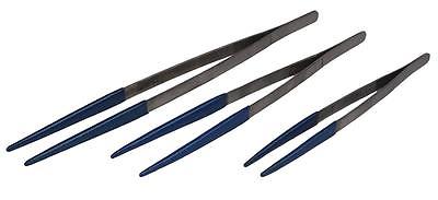 SET OF 3 ULTRASONIC CLEANING TWEEZER TONG SOFT COATED TIP STEAM CLEANING JEWELRY by PMC Supplies