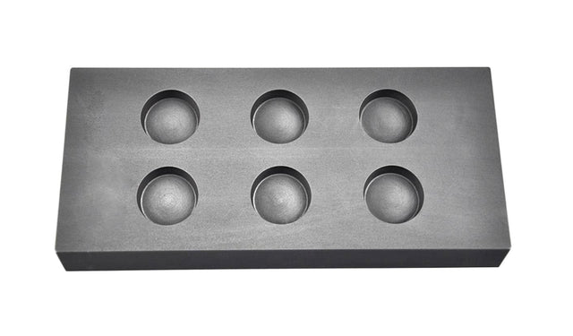 1 Troy Ounce Silver Multi Cavity Round Coin Graphite Ingot Mold