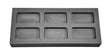 2 Troy Ounce Multi Cavity Silver Rectangular Graphite Ingot Mold