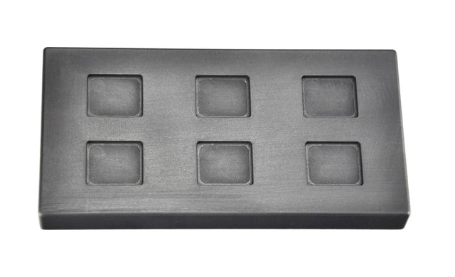 1/4 Troy Ounce Multi Cavity Silver Rectangular Graphite Ingot Mold