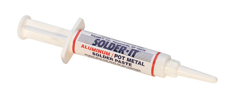 AluminumPewter solder paste syringe for low-temperature flux-free metal bonding