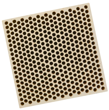 Honeycomb Ceramic Block Square with 385 Holes (2 mm Diameter) 