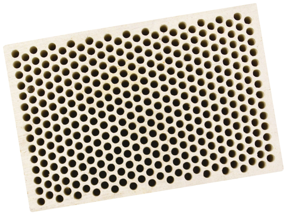 Honeycomb Ceramic Block Square with 374 Holes (2 mm Diameter) 