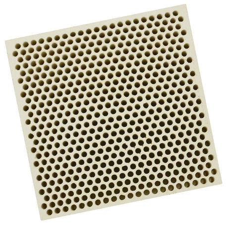 Honeycomb Ceramic Block Square with 537 Holes (2 mm Diameter) 