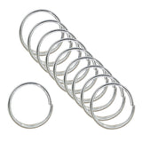 10/Pk of 8 MM 18 Gauge Sterling Silver Half-Round Jump Rings