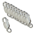10/Pk of 8 MM Sterling Silver Oval Lobster Clasps (w/ Ring) by PMC Supplies
