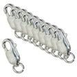 10/Pk of Sterling Silver 10 MM Lobster Clasps (w/ Ring) by PMC Supplies