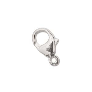 10/PK Sterling Silver 12mm Trigger Clasps With Loop