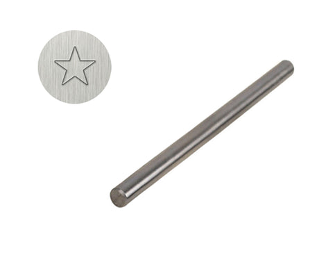 3/16" Steel Star Outline Stamp by PMC Supplies