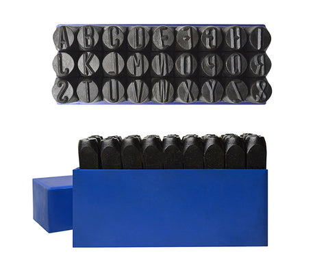 1/2" Steel Stamps - Letters A-Z by PMC Supplies