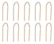 100 Piece Large Brass U Pins 