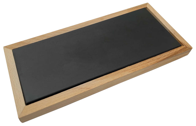 8" x 3" x 1/2" Natural Testing Stone with Wooden Storage Box by PMC Supplies