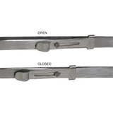 6" Fine Tipped Slide-Locking Tweezers