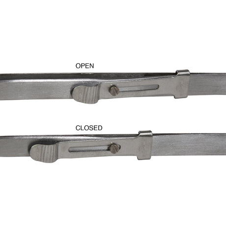 6" Fine Tipped Slide-Locking Tweezers