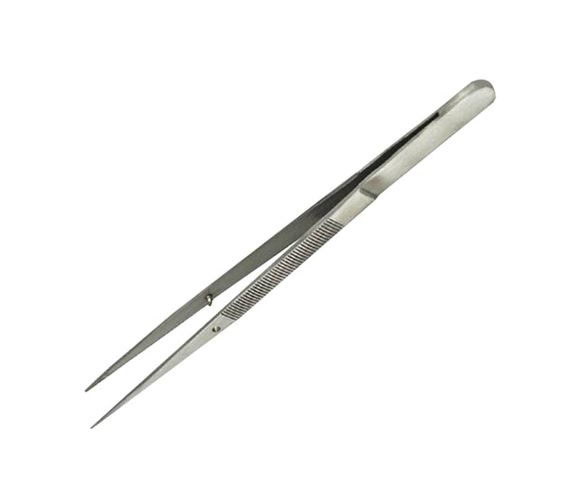 6" Straight Fine-Point Anti-Twist Jewelry Making Tweezers