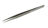 6-1/2" Straight Fine-Tipped Gemstone Diamond Melee Tweezers