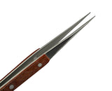 6-1/4" Fine Tipped Straight Fiber Tweezers