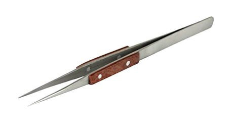 6-1/4" Fine Tipped Straight Fiber Tweezers