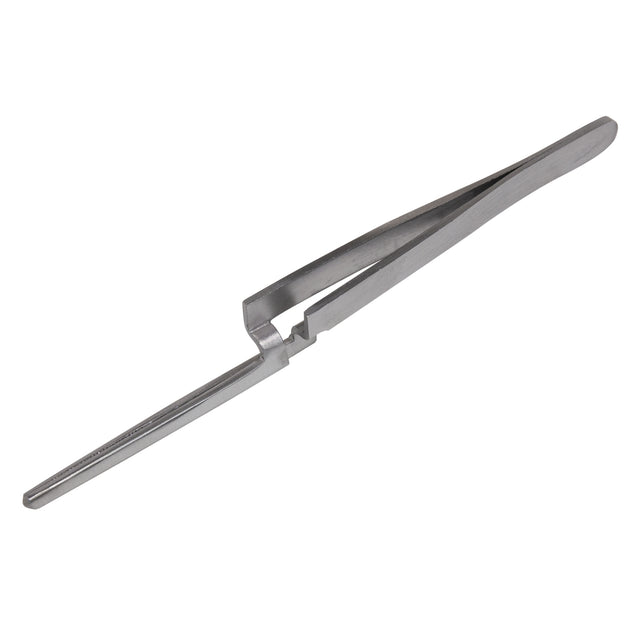 Stainless Steel Cross Locking Raised Standup Tweezers 