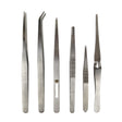 6 Piece Stainless Steel All Purpose Tweezer Set