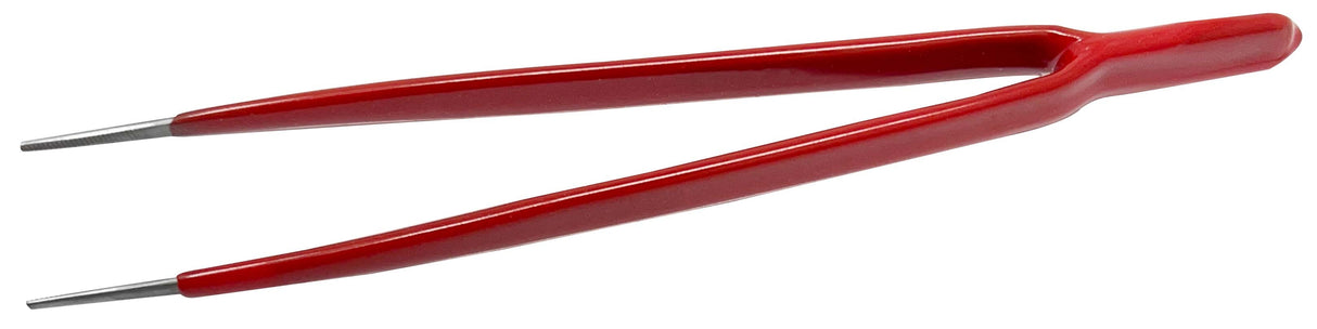 Straight Fine-Tipped Insulated Tweezers 