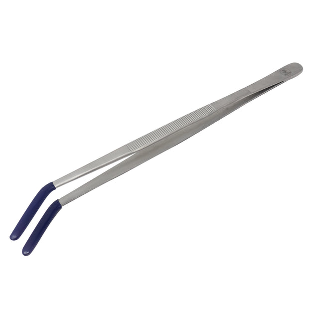 11" Curved Rubber Tip Tweezers