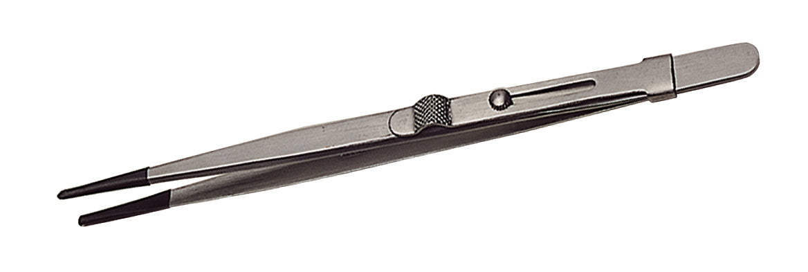 6-1/2" Medium-Locking Allegro Italian Tweezers w/ PVC Grips