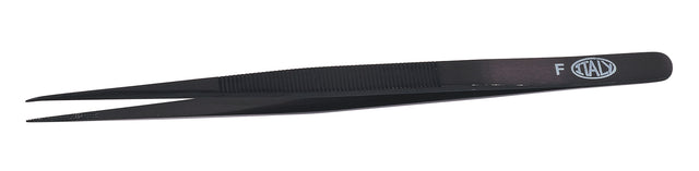 6-1/2" Fine Point Black Allegro Italian Diamond Tweezers