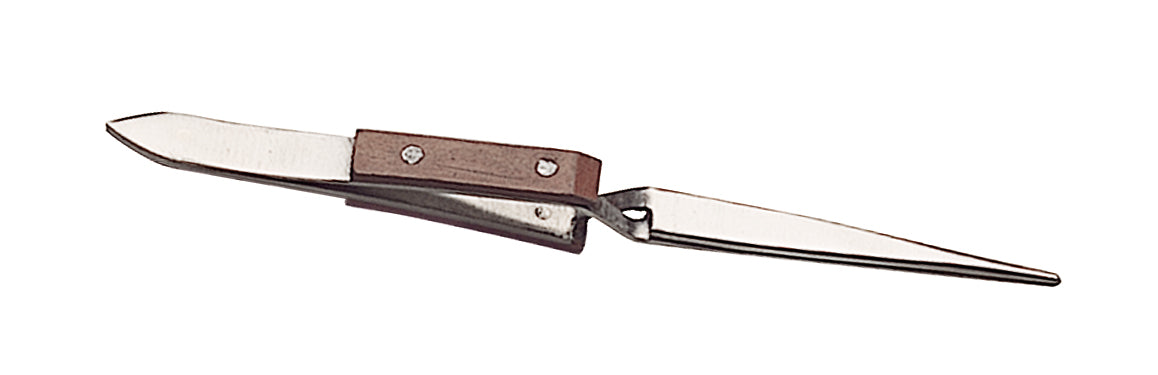 Fiber Grip Cross-Locking Tweezers - Straight by PMC Supplies