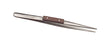 6-1/4 inch straight fiber grip tweezers with polished steel jaws for precise electronics work