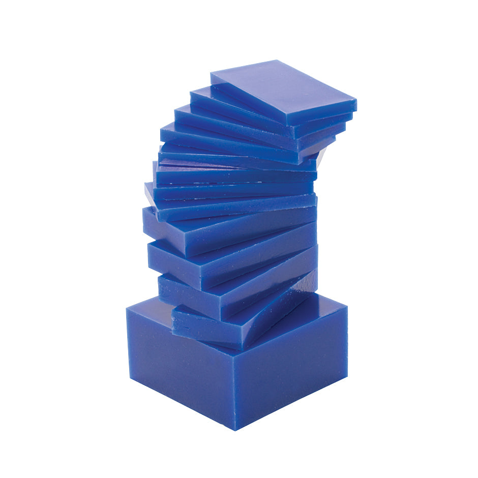 17 Piece Assortment of Medium-Hard 1 Lb Sliced Wax Carving Blocks by PMC Supplies