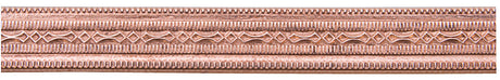 Close-up of 3-foot mini beaded 18 gauge copper pattern wire with decorative texture for jewelry making