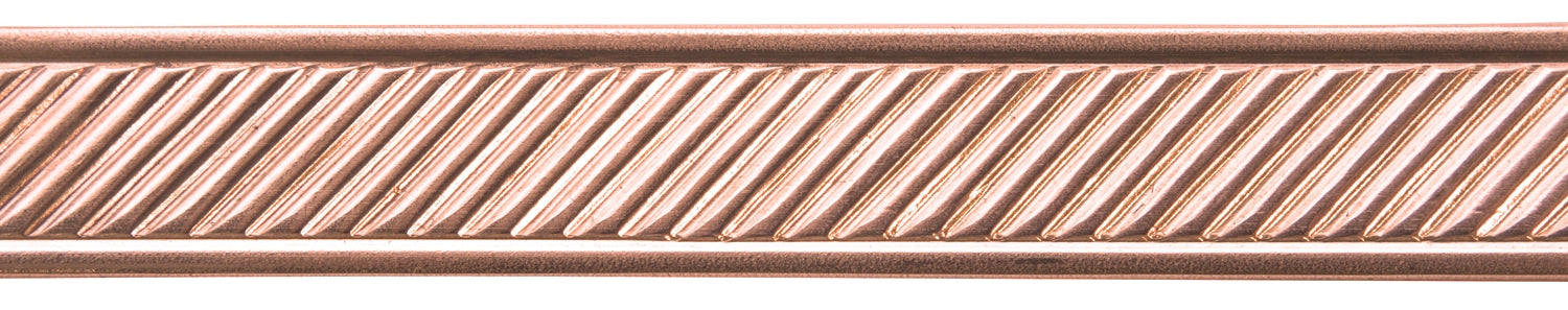 3' Copper Pattern Wire - Slanted Lines with Border 16 Gauge – PMC Supplies