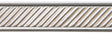 3' Nickel Silver Pattern Wire - Slanted Lines with Border 16 Gauge