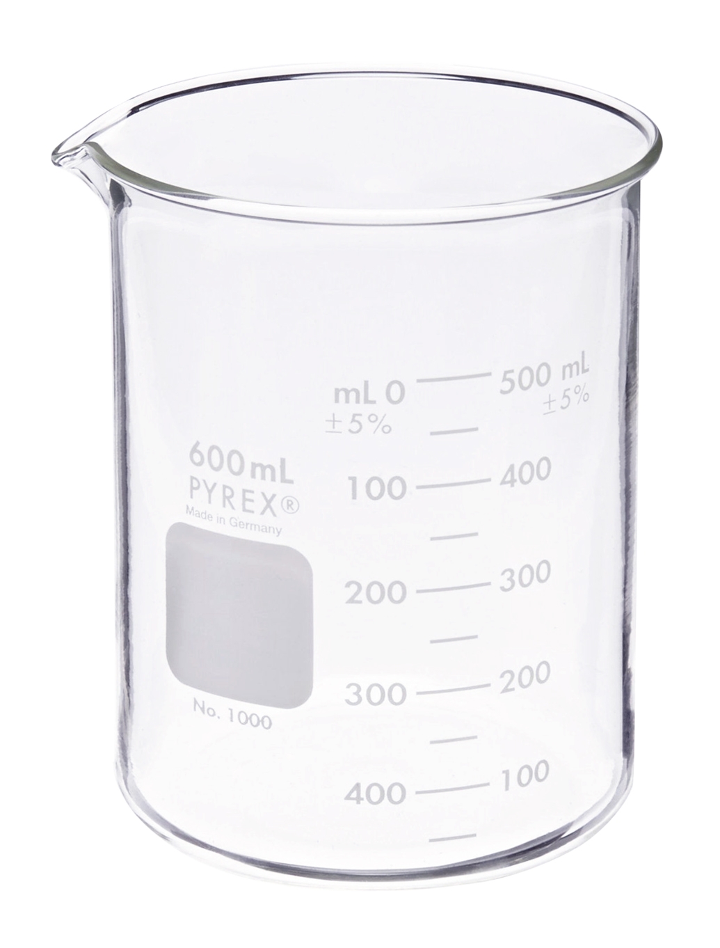 Glass Pyrex Beaker - 600 ML, 45.640 | PMC Supplies