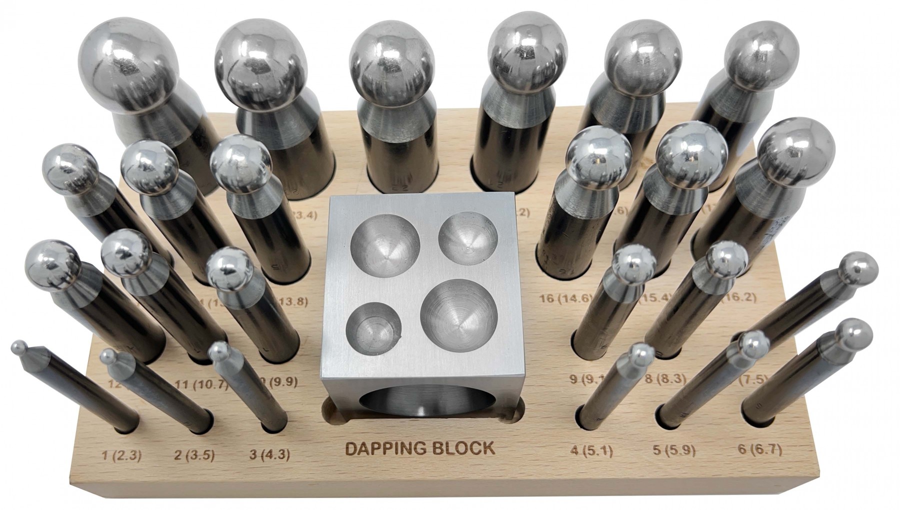 Dapping block set 7 piece set 