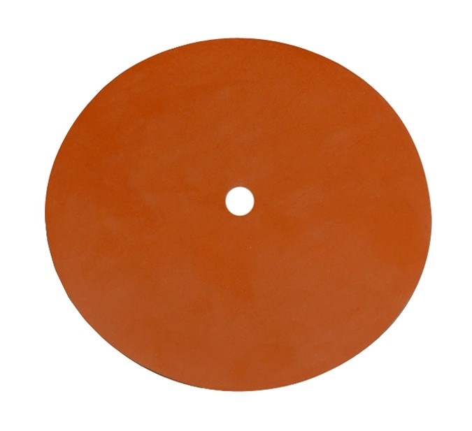 Red Silicon Pad - 7" Diameter, 1/2" Hole for Vacuum Casting
