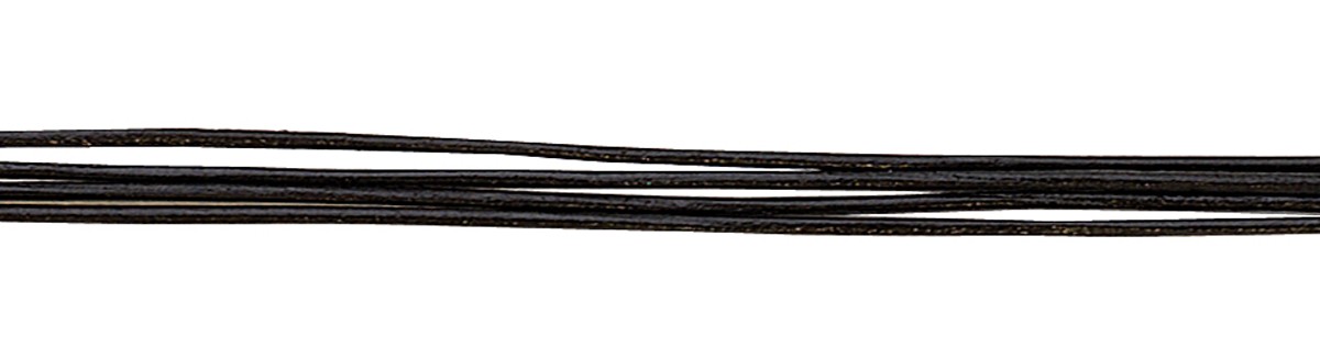 100 Meters - 1 mm Round Black Leather Cord