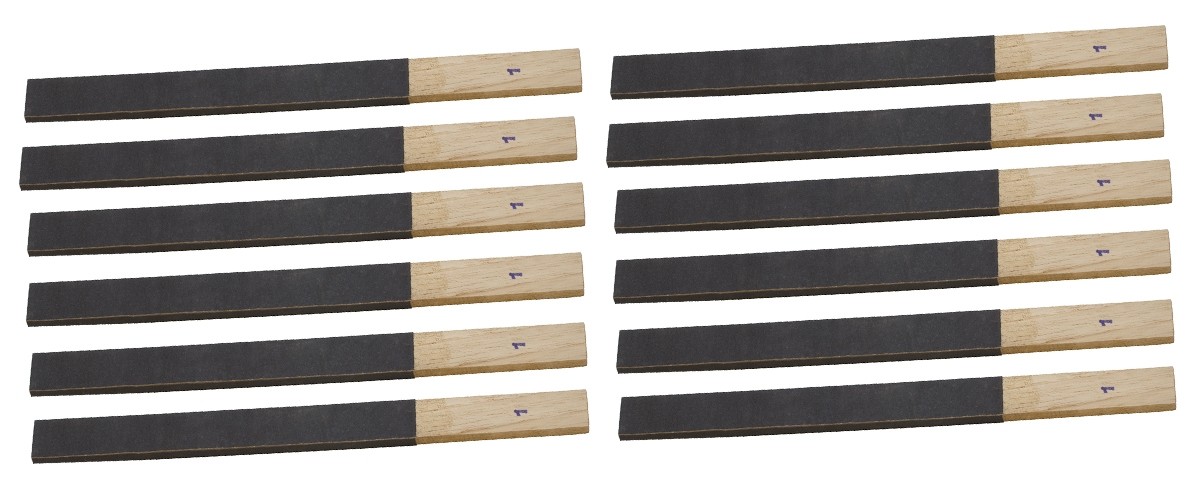 12 Pack - 11" x 3/4" Grit 1 Emery Sanding Sticks